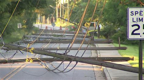 Residents continue to deal with damage, and no power from overnight storms